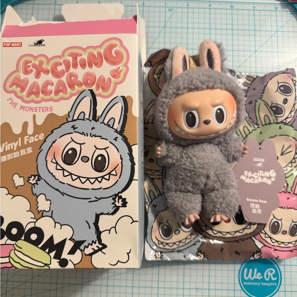 Authentic Pop Mart Macaron Sesame Bean Labubu (opened) - Picture 2 of 7